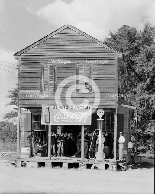 Crossroads store, Sprott, Alabama, 1935 or 1936. Creator: Walker Evans.