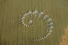 Crop circles, Stonehenge Down, Wiltshire, 1996. Artist: EH/RCHME staff photographer