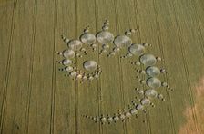 Crop circles, Stonehenge Down, Wiltshire, 1996. Artist: EH/RCHME staff photographer