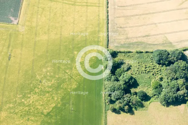 Cropmarks of Iron Age burial sites on the Yorkshire Wolds, East Riding of Yorkshire, 2018. Creator: Historic England Staff Photographer.