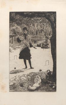Croquet, 1878. Creator: James Tissot