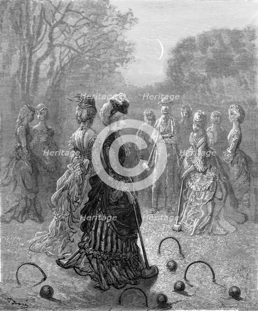 'Croquet', 1872.  Creator: Gustave Doré.