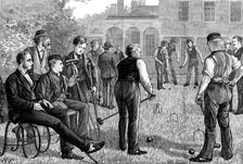 Croquet at the Convalescent Home of St. Bartholomew's Hospital, Highgate, 1873. Creator: Unknown