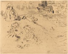 Croquis de'Enfants (Sketches of Children). Creator: Felix Hilaire Buhot