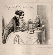 Croquis Fantastique: Bon Appetit, 1839. Creator: Paul Gavarni (French, 1804-1866)