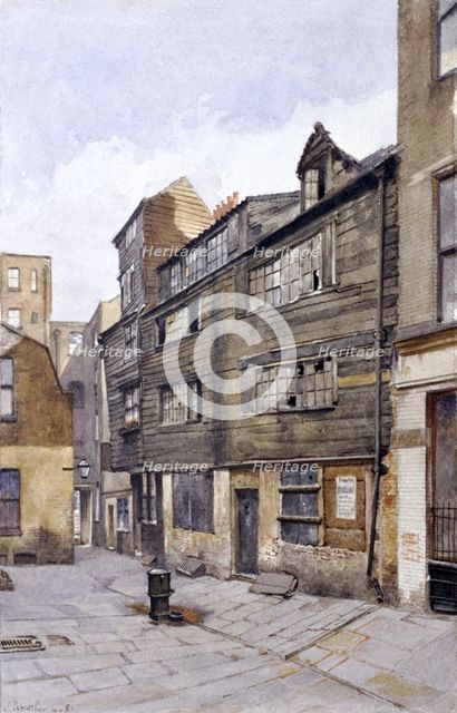 Crown Court, Chancery Lane, London, 1881. Artist: John Crowther