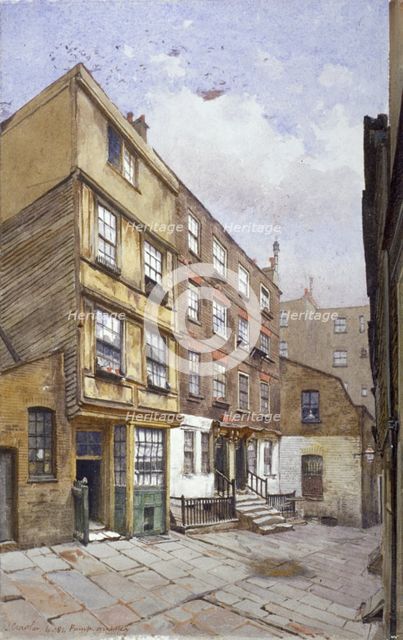 Crown Court, Chancery Lane, London, 1881. Artist: John Crowther