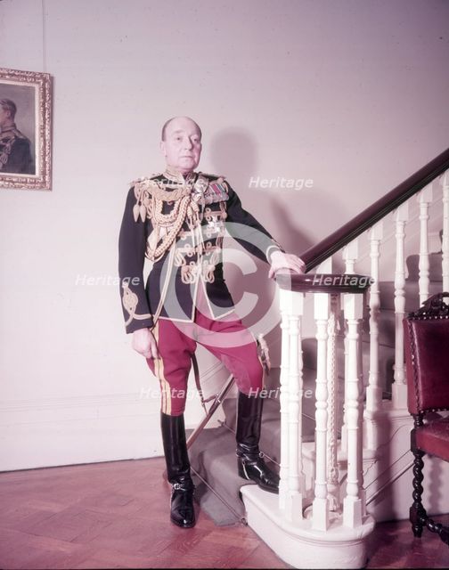 Crown Equerry Sir Dermot Kavanagh in uniform of 1st Hussars, London, c1953.  Creator: Arthur Charles Kirby Ware.