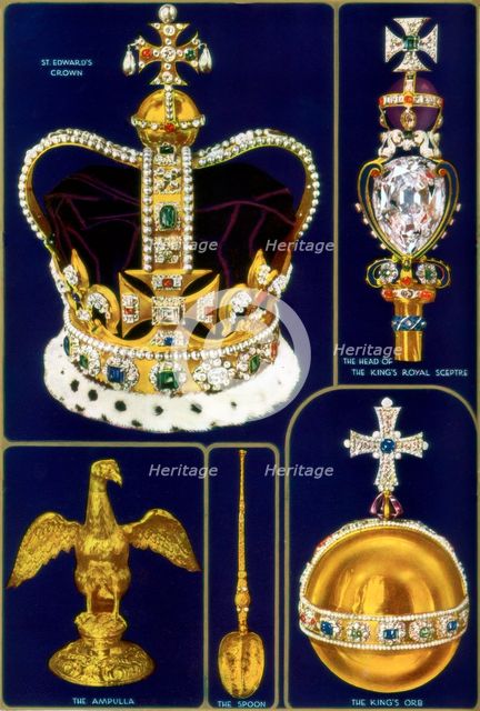 Crown Jewels of the United Kingdom, 1937. Artist: Unknown