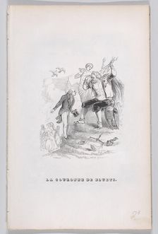 Crown of Cornflowers from The Complete Works of Béranger, 1836. Creator: John Thompson