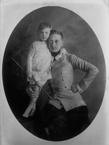 Crown Prince of Germany and Prince William, 1910. Creator: Bain News Service
