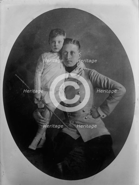 Crown Prince of Germany and Prince William, 1910. Creator: Bain News Service.