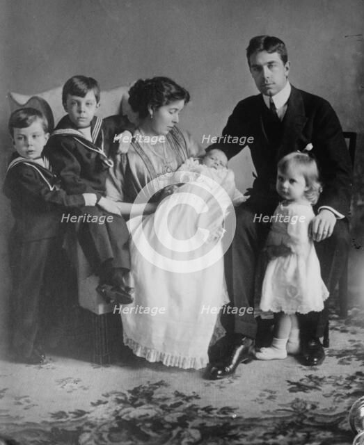 Crown Prince of Sweden and family, 1912. Creator: Bain News Service.