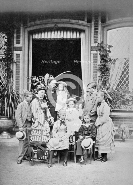 Crown Prince and Princess of Prussia and their family, c1875. Artist: Unknown.