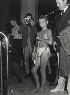 Crown Prince Carl Gustaf of Sweden visiting the Sport Palace, Stockholm, Sweden, 1958