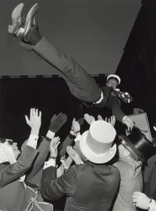 Crown Prince Carl Gustaf of Sweden celebrates passing his A levels, 1966. Creator: Unknown