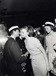 Crown Prince Carl Gustaf of Sweden congratulated by his friends for passing his A levels, 1966. Creator: Unknown