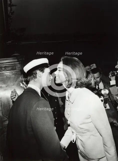 Crown Prince Carl Gustaf of Sweden congratulated by his friends for passing his A levels, 1966. Creator: Unknown.
