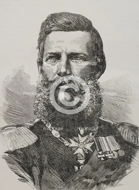 Crown Prince Frederick William of Prussia (1831-1888), Member of the House of Hohenzollern, 1870. Creator: Unknown.
