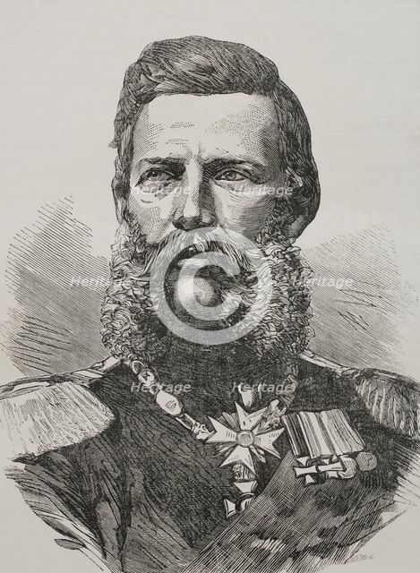 Crown Prince Frederick William of Prussia (1831-1888), Member of the House of Hohenzollern, 1870. Creator: Unknown.