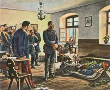 Crown Prince Friedrich Wilhelm with the body of General Douay, 4 August 1870, (1936). Creator: Unknown