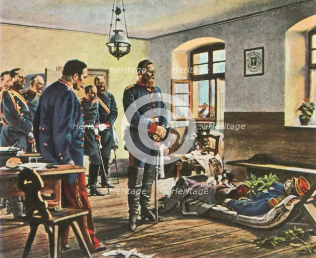 Crown Prince Friedrich Wilhelm with the body of General Douay, 4 August 1870, (1936). Creator: Unknown.