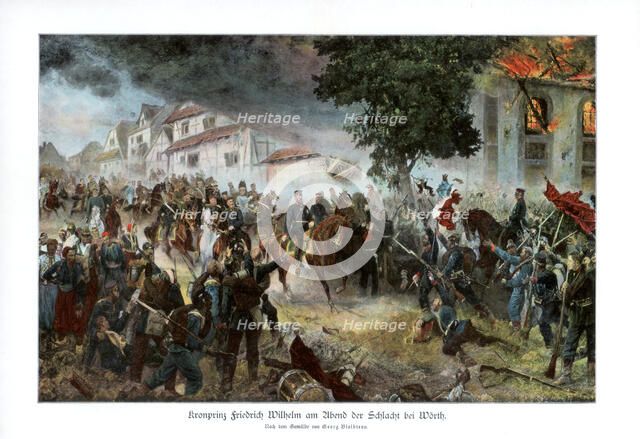 Crown Prince Friedrich III of Germany, Austro-Prussian War. (1866), 1900. Artist: Unknown