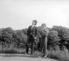 Crown Prince Gustav Adolf and Crown Princess Louise visit Landskrona, Sweden, 1932