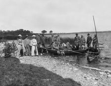 Crown Prince Gustav of Sweden bird shooting, Skabersjö Manor, Scania, Sweden, 1899
