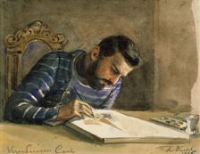 Crown Prince Karl, later King Karl XV, 1849. Creator: Fritz von Dardel