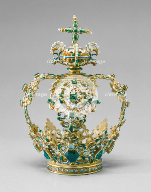 Crown, Probably for a Statue of the Christ Child, Spain, c. 1600-c. 1650. Creator: Unknown.