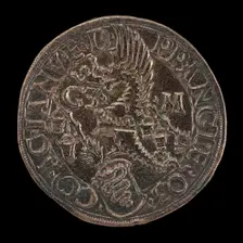 Crowned Casque with Dragon Crest [reverse], 16th century. Creator: Unknown