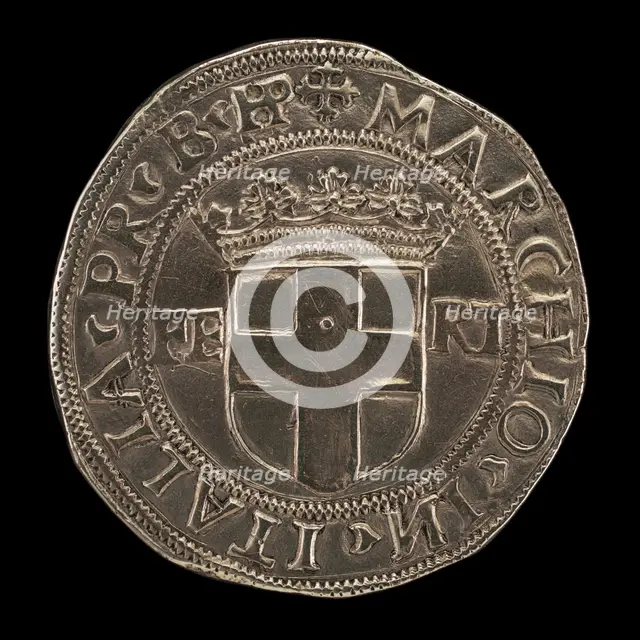 Crowned Shield [reverse], 16th century. Creator: Unknown.