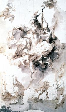 Crowning Glory of Saint Stanislas c1744-1796. Artist: Franz Anton Maulbertsch