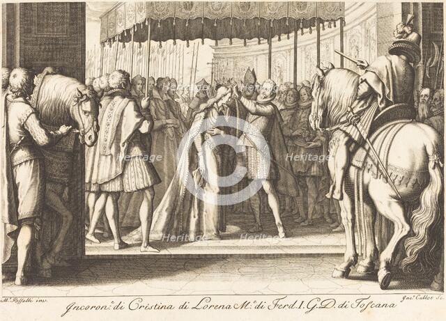 Crowning of the Grand Duchess, c. 1614. Creator: Jacques Callot.