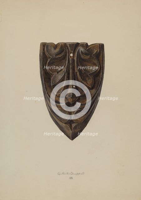 Crowning Leaf, 1938. Creator: Albert Geuppert.