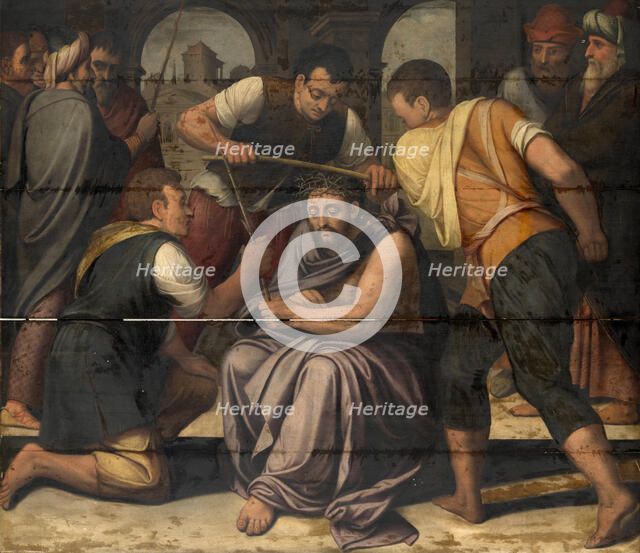 Crowning with Thorns, 1565. Creator: Lambert van Noort.