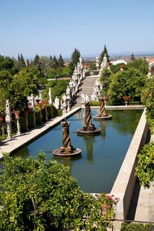 Crowns Fountain, Garden of the Episcopal Palace, Castelo Branco, Portugal, 2009. Creator: Samuel Magal