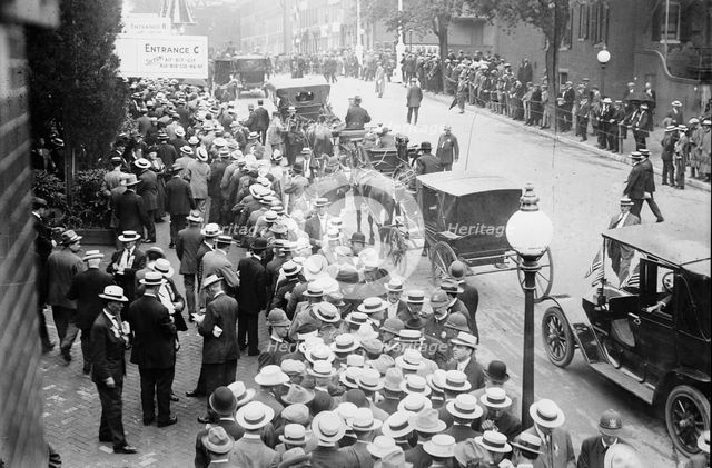 Crowd at convention hall, Baltimore, Maryland, 1912. Creator: Bain News Service.