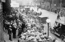 Crowd at convention hall, Baltimore, Maryland, 1912. Creator: Bain News Service