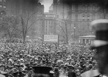 Crowd at Gaynor notification, 1913. Creator: Bain News Service