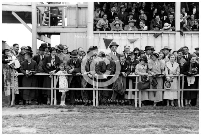 Crowd at the races, c1920-1939(?). Artist: Unknown