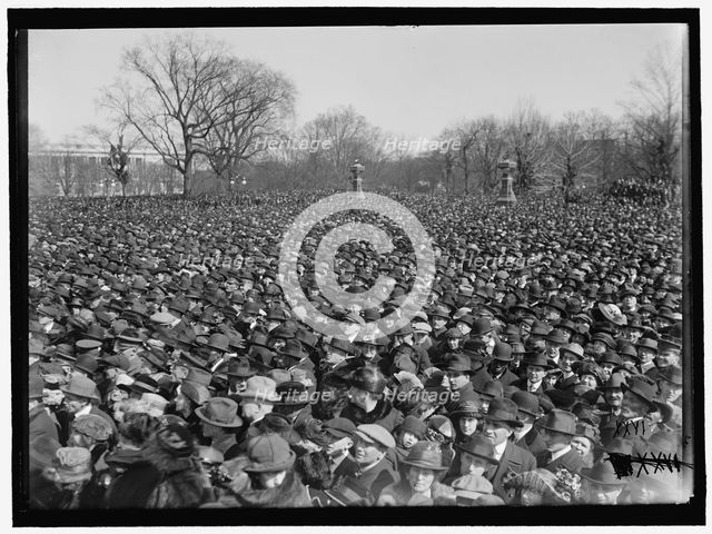 Crowd At U.S. Capitol, Washington, D.C., between 1910 and 1921. Creator: Harris & Ewing.