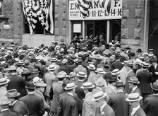 Crowd being turned back at Coliseum, 1912. Creator: Bain News Service