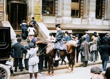 Crowd in front of White Star offices, 1912. Creator: Bain News Service
