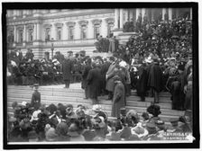Crowd On Steps Of State, War & Navy Building, Washington, D.C., between 1909 and 1914. Creator: Harris & Ewing