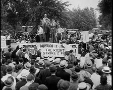 Crowd of Workers Demonstrating, 1932. Creator: British Pathe Ltd