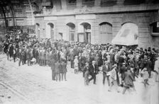 Crowd outside Shibe Park - 9 am. World's Series Phila., 1911. Creator: Bain News Service