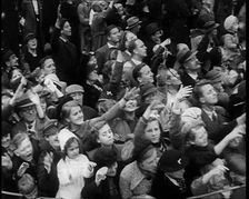 Crowd Watching the Danish Royal Family, 1930s. Creator: British Pathe Ltd
