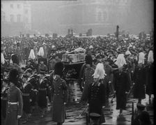 Crowd Watching the Funeral Procession of George V, His Majesty The King, 1936. Creator: British Pathe Ltd